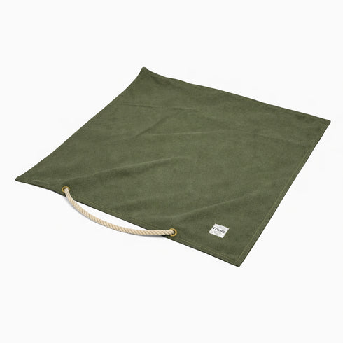 Waxed Cotton Canvas Dog Bed Cover Olive