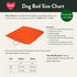 Waxed Cotton Canvas Dog Bed Fire Orange