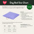 Waxed Cotton Canvas Dog Bed Light Blue