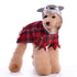 Werewolf Plaid Hoodie Dog Costume