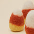 Wool Candy Corn Dog Toy