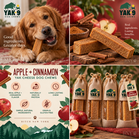 Apple & Cinnamon Yak Cheese Dog Chews