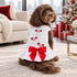 Holiday Sparkle Dog Dress White