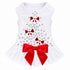 Holiday Sparkle Dog Dress White