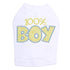 100% Boy Rhinestone Dog Tank