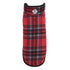 Alpine Plaid Dog Jacket Red/Black