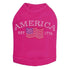 America Rhinestone Dog Tank
