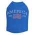 America Rhinestone Dog Tank