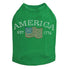 America Rhinestone Dog Tank