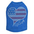 American Heart Rhinestone Dog Tank