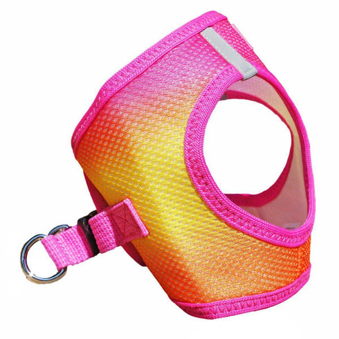 American River Ombre Dog Harness Raspberry Pink/Orange