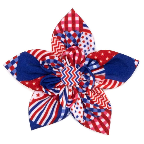 Americana Dog Collar Flower