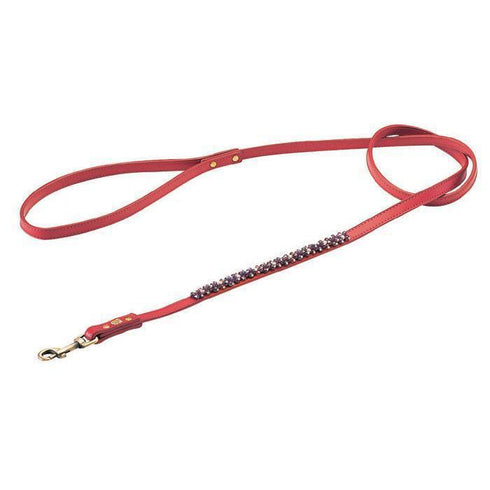 Amethyst Mini Beaded Dog Leash