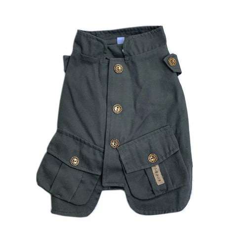 Army Green Dog Vest 8"