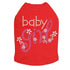 Baby Girl Flower Rhinestone Dog Tank