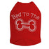 Bad To The Bone Rhinestone Dog Tank