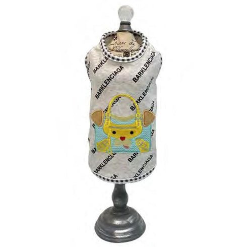 Barklenciaga City Dog Tank Blue