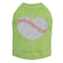 Baseball Heart Rhinestone Dog Tank