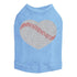 Baseball Heart Rhinestone Dog Tank