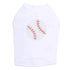 Baseball Rhinestone Dog Tank