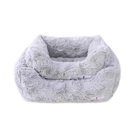Bella Dog Bed Silver