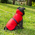 Bespoke Dog Raincoat Red/Blue Terry Cotton