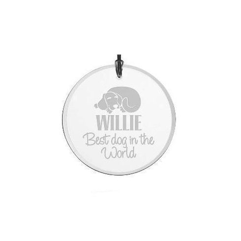 Best Dog In The World Dog Christmas Ornament