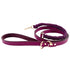 Beverly Classic Leather And Macrame Dog Leash Amethyst