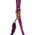 Beverly Classic Leather And Macrame Dog Leash Amethyst