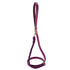 Beverly Classic Leather And Macrame Dog Leash Amethyst