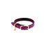 Beverly Classic Leather Dog Collar Amethyst