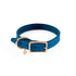 Beverly Classic Leather Dog Collar Caribbean