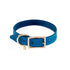 Beverly Classic Leather Dog Collar Caribbean