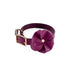Beverly Classic Leather Dog Flowerette Slider Amethyst