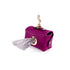 Beverly Classic Leather Dog Poop Pouch Amethyst