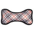 Bias Plaid Tan Bone Dog Toy