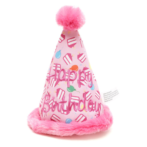 Birthday Girl Hat Dog Toy