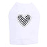 Black Heart Rhinestone Dog Tank