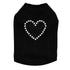 Black Heart Rhinestone Dog Tank