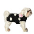 Black Polka Dot Flower Dog Sweater Large