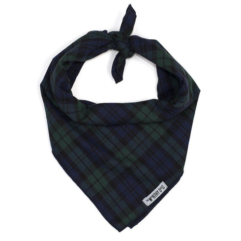 Black Watch Plaid Dog Bandana