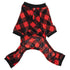 Black/Red Buffalo Plaid Dog Pajamas