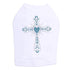 Blue Cross Rhinestone Dog Tank