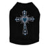 Blue Cross Rhinestone Dog Tank