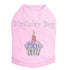 Blue Cupcake Rhinestone Dog Tank