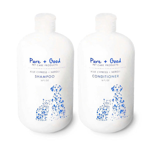 Blue Cypress + Neroli Dog Shampoo/Conditioner Set
