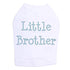 Blue Little Brother Rhinestone Dog Tank