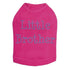 Blue Little Brother Rhinestone Dog Tank