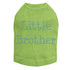 Blue Little Brother Rhinestone Dog Tank
