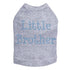 Blue Little Brother Rhinestone Dog Tank
